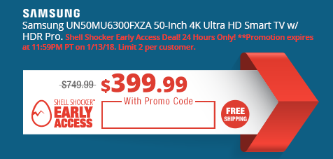 Samsung UN50MU6300FXZA 50-Inch 4K Ultra HD Smart TV w/ HDR Pro