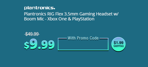 Plantronics RIG Flex 3.5mm Gaming Headset w/ Boom Mic - Xbox One & PlayStation
