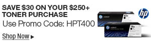 HP - Save $30 On Your $250+ Toner Purchase