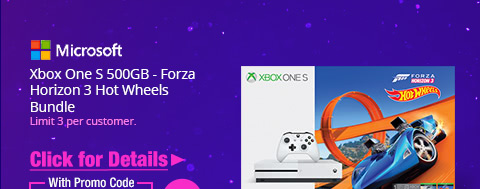Xbox One S 500GB - Forza Horizon 3 Hot Wheels Bundle