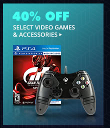40% Off Select Video Games & Accessories*