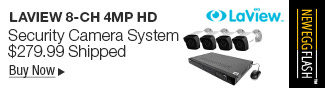 Newegg Flash - LaView 8-CH 4MP HD Security Camera System