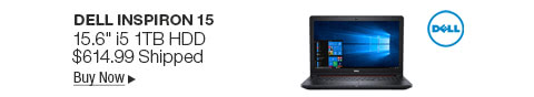 Newegg Flash - DELL Inspiron 15 15.6" i5 1TB HDD