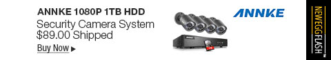 Newegg Flash - ANNKE 1080P 1TB HDD Security Camera System