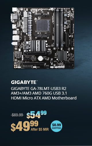 GIGABYTE GA-78LMT-USB3 R2 AM3+/AM3 AMD 760G USB 3.1 HDMI Micro ATX AMD Motherboard