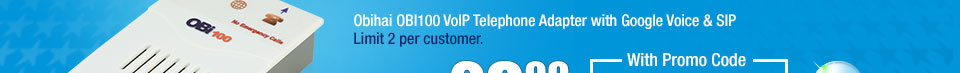Obihai OBI100 VoIP Telephone Adapter with Google Voice & SIP