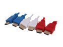 Link Depot LD-HS-3PACK 6 ft. HDMI® Value 3 Pack - 3 Color Cables for Easy Identification M-M 