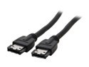 Coboc 3 ft. eSATA Male to Male Cable - Type I to Type I (Black) 