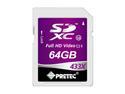 Pretec SDXC 433X Class 16 64GB Flash Card