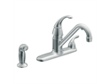 Moen CAF87254 Wickston Low Arc Filtering Kitchen Faucet Polished Chrome