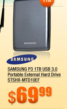 SAMSUNG P3 1TB USB 3.0 Portable External Hard Drive STSHX-MTD10EF