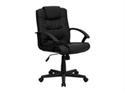 Offex Mid-Back Black Leather Office Chair