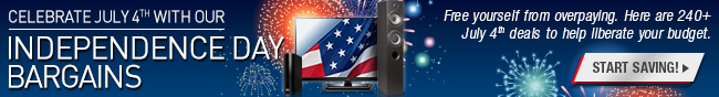 Celebrate July 4th with our Independence Day Bargains