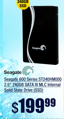 Seagate 600 Series ST240HM000 2.5" 240GB SATA III MLC Internal Solid State Drive (SSD)