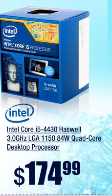 Intel Core i5-4430 Haswell 3.0GHz LGA 1150 84W Quad-Core Desktop Processor