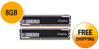 Kingston HyperX Black Series 8GB (2 x 4GB) 240-Pin DDR3 SDRAM DDR3 1600 (PC3 12800) Desktop Memory 