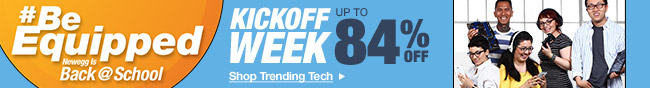 Kickoff week. Up to 84% off.