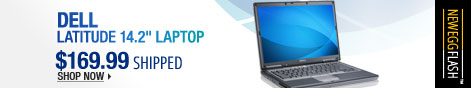 Newegg Flash - Dell Latitude 14.2" Laptop.