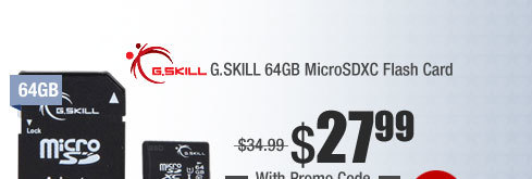 G.SKILL 64GB MicroSDXC Flash Card