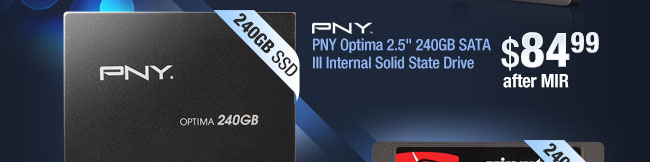 PNY Optima 2.5" 240GB SATA III Internal Solid State Drive