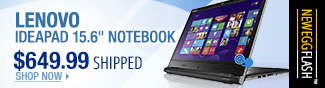 Newegg Flash - Lenovo IdeaPad 15.6" Notebook.