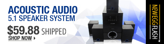 Newegg Flash  Acoustic Audio 5.1 Speaker System 