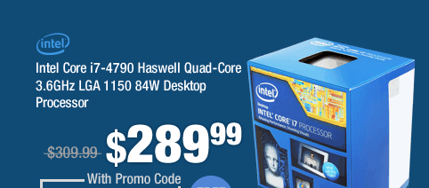 Intel Core i7-4790 Haswell Quad-Core 3.6GHz LGA 1150 84W Desktop Processor