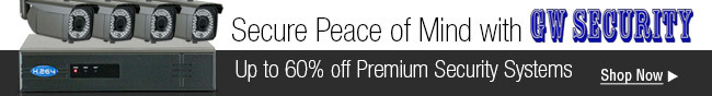 Secure Peace of Mind with GW SECURITY. Up to 60% off Premium Security Systems.