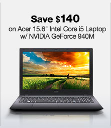 Acer 15.6" Intel Core i5 Laptop w/ NVIDIA GeForce 940M