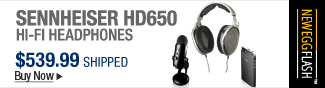 Newegg Flash  Sennheiser HD650 Hi-Fi Headphones