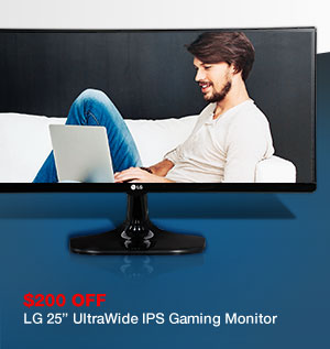 LG 25” UltraWide IPS Gaming Monitor