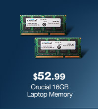 Crucial 16GB Laptop Memory 