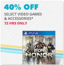 40% OFF SELECT VIDEO GAMES & ACCESSORIES*