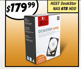 HGST DeskStar NAS 6TB HDD