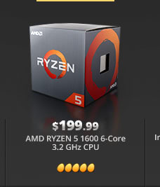 AMD RYZEN 5 1600 6-Core 3.2 GHz CPU