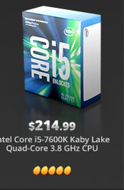 Intel Core i5-7600K Kaby Lake Quad-Core 3.8 GHz CPU