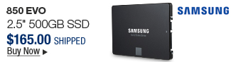 Newegg Flash - SAMSUNG 850 EVO 2.5" 500GB SATA III 3-D Vertical Internal Solid State Drive (SSD) MZ-75E500B/AM 