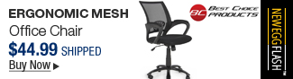 Newegg Flash - Ergonomic Mesh Midback Computer Office Task Chair w/ Metal Base