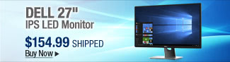 Newegg Flash - Dell 27" IPS LED Monitor