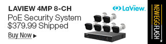 Newegg Flash - LaView 4MP 8-CH PoE Security System