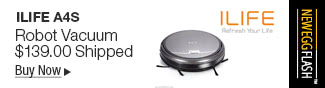 Newegg Flash - ILIFE A4s Robot Vacuum