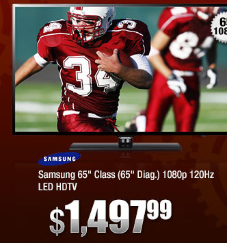 Samsung 65" Class (65" Diag.) 1080p 120Hz LED HDTV