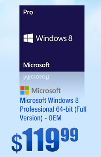 Microsoft Windows 8 Professional 64-bit (Full Version) - OEM