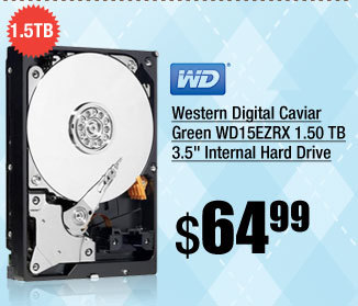 Western Digital Caviar Green WD15EZRX 1.50 TB 3.5 inch Internal Hard Drive