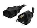 Coboc 3 ft. Power Cable with 3 Conductor PC power (Black) 