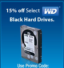 15% off Select WD Black Hard Drives.