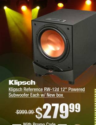 Klipsch Reference RW-12d 12 inch Powered Subwoofer Each w/ New box 
