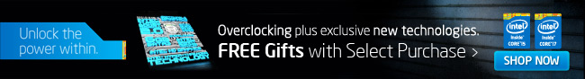 Intel - Overclocking plus exclusive new technologies. FREE Gifts with Select Purchase. SHOP NOW.