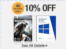 48 HOURS ONLY! 10% OFF ALL SOFTWARE DOWNLOADS*