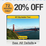 72 HOURS ONLY! 20% OFF SELECT EXTRANOMICAL TOURS E-TICKETS*